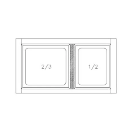 Support porta-cuvettes gastronorm table and mural