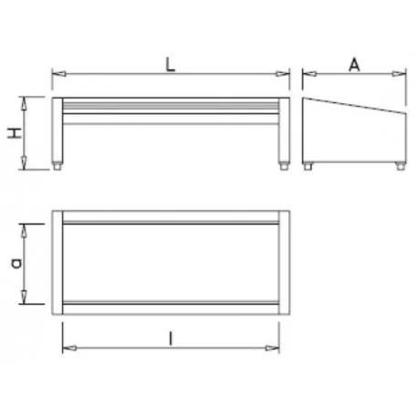 Supportez la table et la fresque gastronorm de porta-cuvettes
