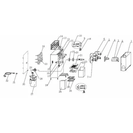 Support en plastique les axes de 923 000 Juicer