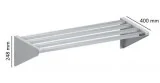Estantería de tubos mural fondo 400 mm