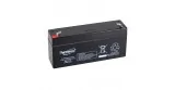 Lead AGM (Hermetic) Battery Stationary, 6 Volts, 3.3 Amperes, Dimensions 134 * 34 * 62 mm., Faston Terminals. weight 600GR