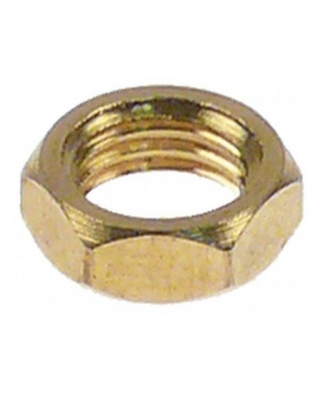 écrou filetage M6x0,75 H 2,6mm OC 8 laiton Q 1 pc type SEF 2 102680 40102680