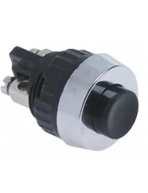 momentary push switch mounting ø 15,2mm black 1NO 250V 0,7A connection screw 346154 RBAELE0471 OBEL EB076M