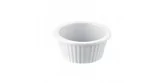 Melamine round white mamekin BUFFET