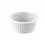 Melamine round white mamekin BUFFET