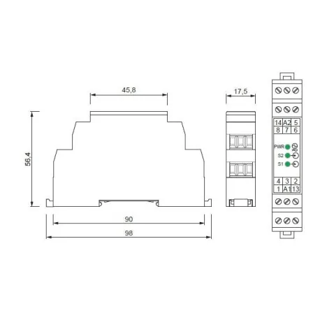 Module de commande Sécurité NC11 24VAC STEM Medoc 66320