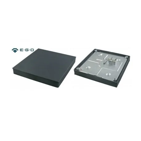 hot plate dimensions 300x300mm 3000W 400V with cast edge connection 4 screw clamps square 490078