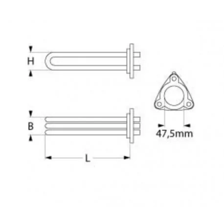 Heat Element dishwasher Marchef 50x50 6000W VBU.BYM.500