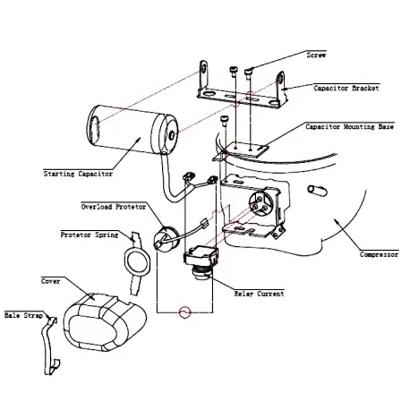 Compresseur Réfrigérant R134a GH14TB 3 / 8HP 220-240V 50Hz 1PH Cubigel AMR-1100 Marchef