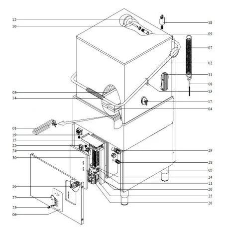 Ressort de traction ø 40mm longueur totale 365mm epaisseur du filetage 6mm Arisco A06DG12