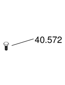 Tornillo exagonal M6x15 Rosca Izquierda Picadora Braher 40572
