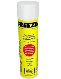 Gas Refrigerante Freeze+12a 420 gr envase 750ml 100% orgánico.