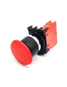 interruptor cabeza de hongo medida de montaje ø22mm 1NC PARO DE EMERGENCIA 