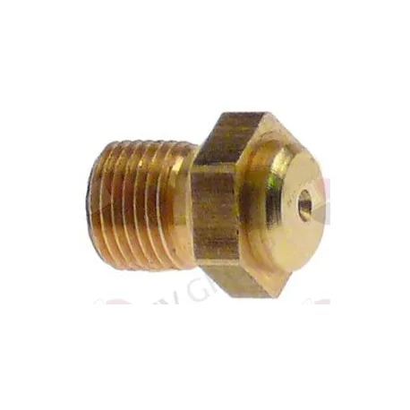 gas injector thread M8x0.75 WS 10 bore ø 0,7mm Turhan Ozti Bertos