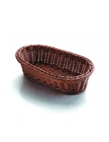 Cesta de pan ovalada marrón