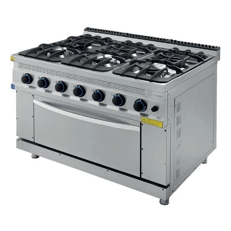 المرتفعات فك تشفير وفاء  Kitchen with 6-burner gas oven SERIE 700