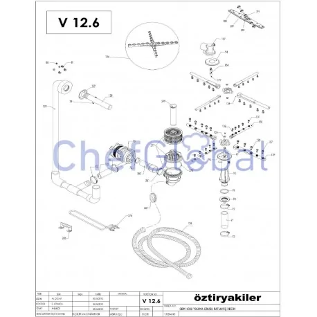 Plastic keyboard panel - dishwasher. Ozti...