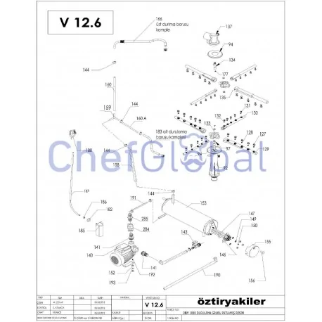 Plastic keyboard panel - dishwasher. Ozti...