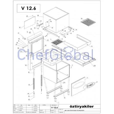 Plastic keyboard panel - dishwasher. Ozti...