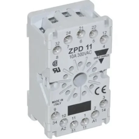 Ozti Relay Socket 6231.00023.14 ZPD-11 10A 300VAC OBK1500 Carlo Gavazzi