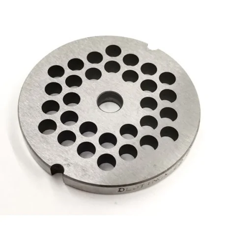 Stainless plate 22 Enterprise Mincer hole 8mm 2 notches