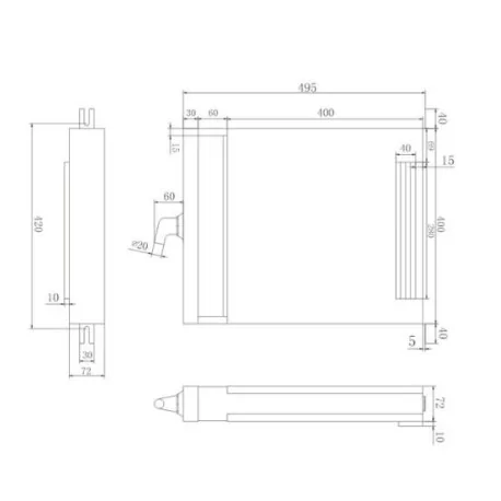 Évaporateur ventilé vertical ESL530P 530W...
