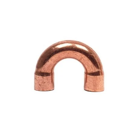 180º bend Copper 3/8 "tube female-female L50mm