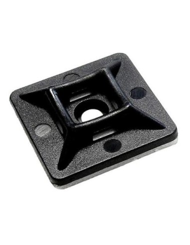 Base adhésive pour bride noire 28x28mm 100 pièces BRF28-28N