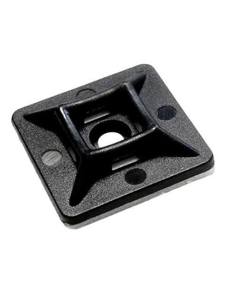 Base adhésive pour bride noire 28x28mm 100 pièces BRF28-28N