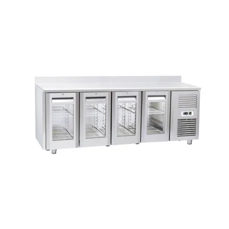 Mesa refrigerada QRG con puertas transparentes