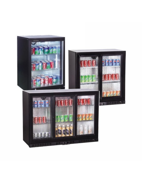 Table-top refrigerated display case with glass door