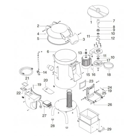 Éplucheur couverture interne Rugosa Fagor...