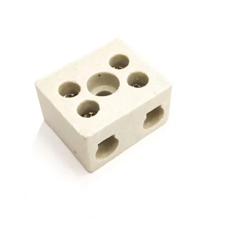 porcelain terminal block 2-pole 4mm² máx. 30A max. 230V L 18mm An 32mm H 16mm