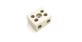 porcelain terminal block 2-pole 4mm² máx. 30A max. 230V L 18mm An 32mm H 16mm