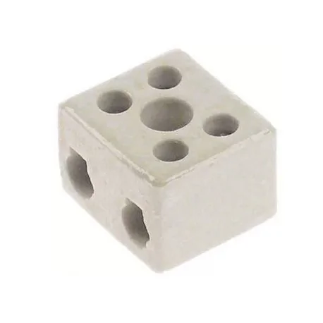 bornier de porcelaine 2-pôles 10mm² max. 30A 550115