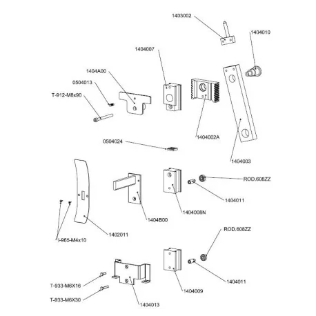 Corredera Puente Tecast L Exprimidor Zummo Z-14...