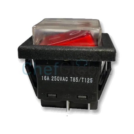 Red switch HY12 KEDU 30x22 mm ZCK100S  ZCK165BT...