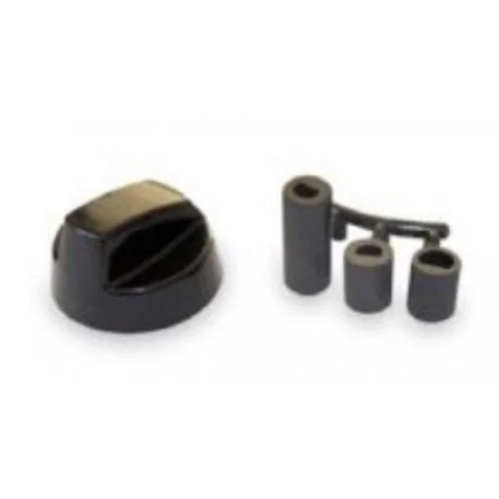 Bouton universel ø 40mm axe ø variable 8x6,5mm...