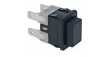 pulsador medida de montaje 19x13mm rectangular negro 346704