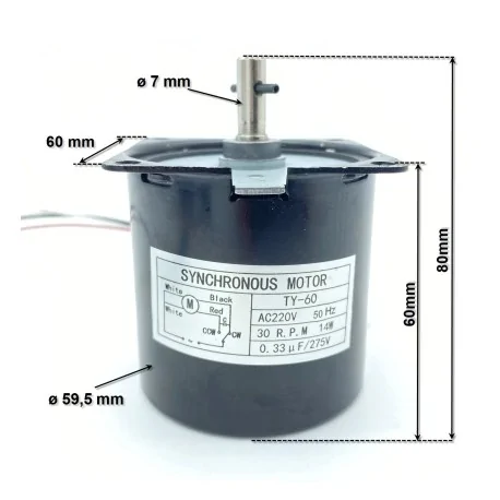 Chocolate maker motor CH-5 CH-10 TYK-60A...