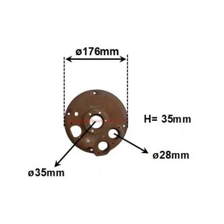 Carcasa de engranajes amasadora B20F part number 2