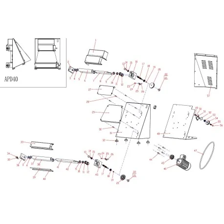 copy of Pizza rolling pin BP-40 422mm Ø Outside...