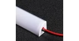 Right angle LED lamp 16x16mm White Cover 500mm 72 Leds 220V 2 fastening clips.