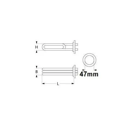 Heating element 2400W 230V 420207 416369 10813...