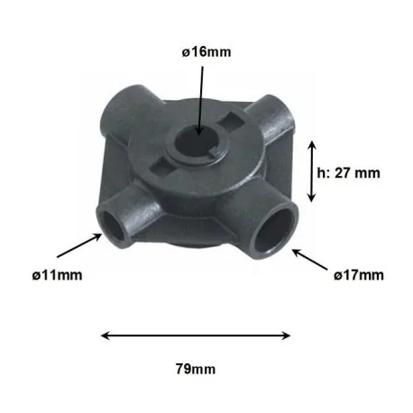 Wash arm cross Fagor 12025216 Z410704000 505068