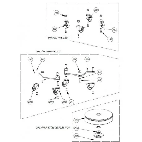 Protective group Bottom Stuffer Mainca EM-20...