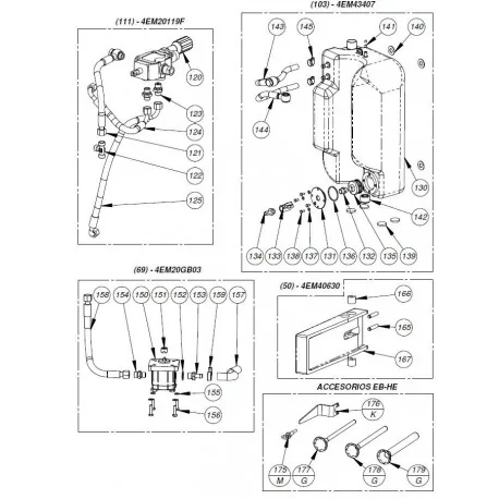 Meat Piston Screw Mainca EM-20 5EB40419...