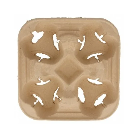 Cardboard cup holder for four glasses (125 units)