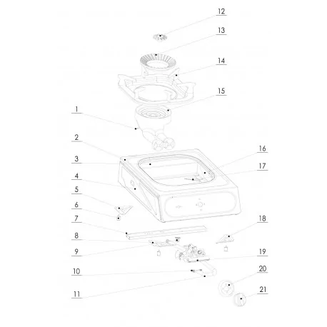 Inyector Cocina SRB GN Quemador 50mm M8x1...