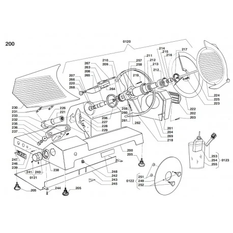 Blade cover FIA Atlas MAX 350 224 4020206 Meat...